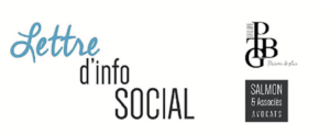 Lettre d'info SOCIAL PTBG Salmon & Associés AVOCAT